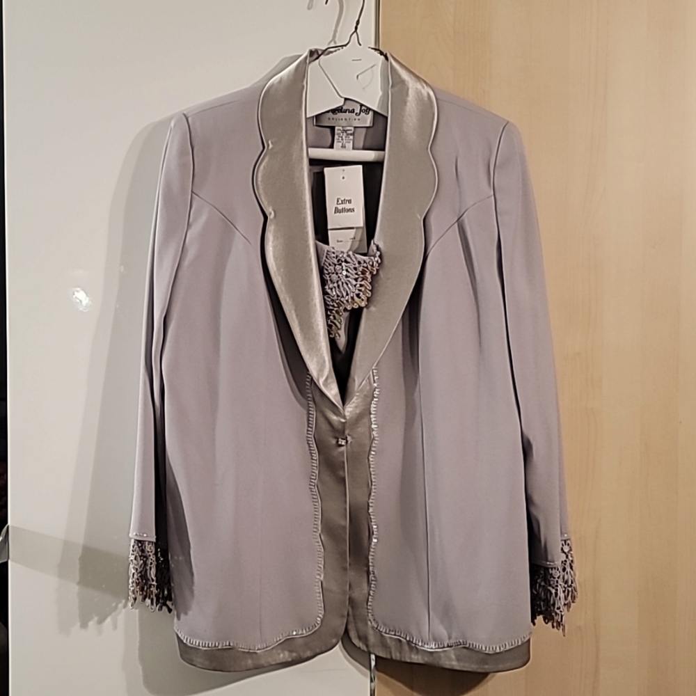 Angelina‎ Joy Dress Jacket with Bib Shirt Insert